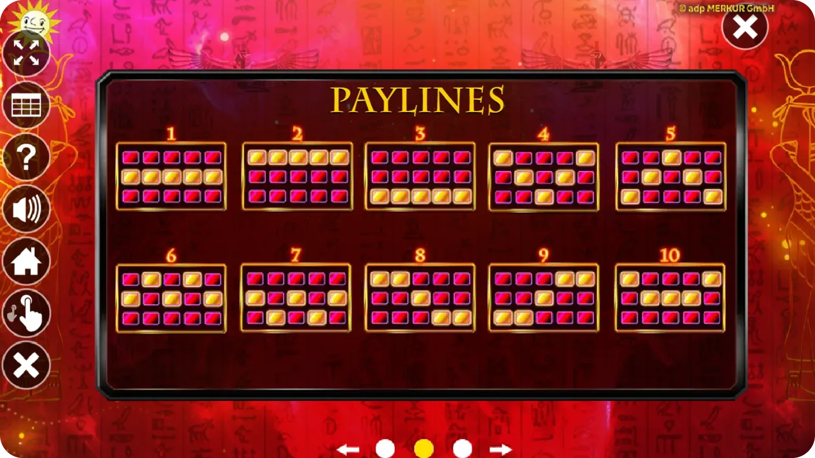 Lucky Pharaoh Slot – 10 feste Gewinnlinien erklärt